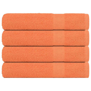 Vidaxl saunahanddoeken frogn 4 st 80x200 cm 360 g m² oranje