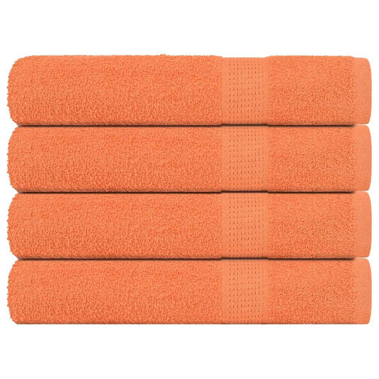 Vidaxl saunahanddoeken frogn 4 st 80x200 cm 360 g m² oranje
