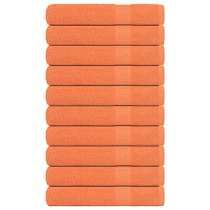 Vidaxl saunahanddoeken 10 st 80x200 cm 360 g m² 100% katoen oranje