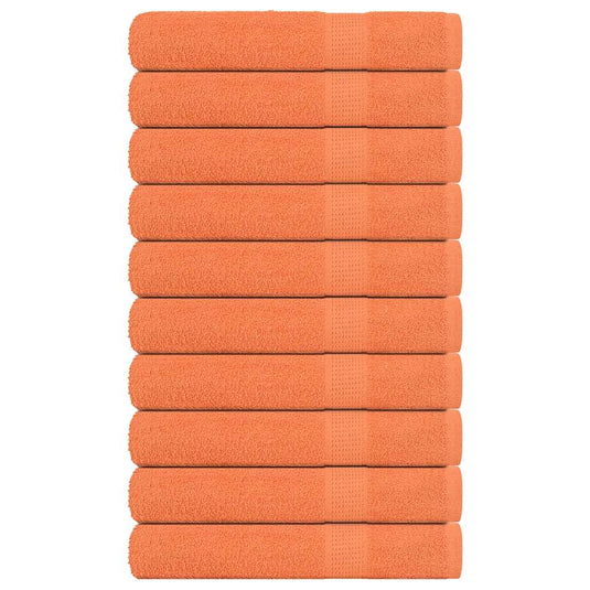 Vidaxl saunahanddoeken 10 st 80x200 cm 360 g m² 100% katoen oranje