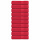 Vidaxl douchehanddoeken frogn 10 st 70x140 cm 360 g m² rood