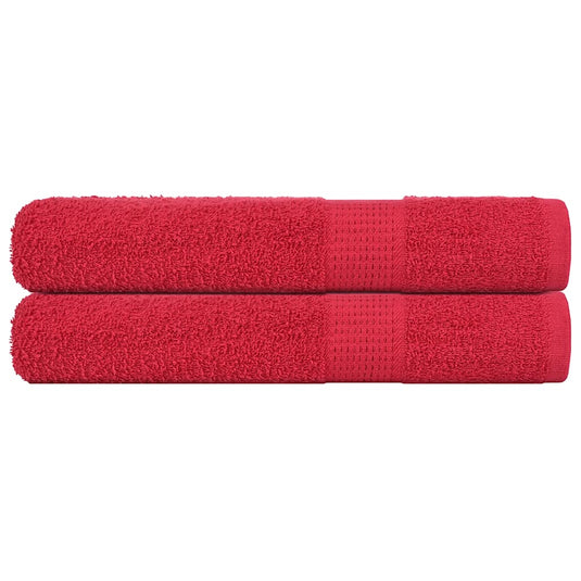 Vidaxl saunahanddoeken frogn 2 st 80x200 cm 360 g m² rood