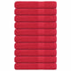 Vidaxl saunahanddoeken frogn 10 st 80x200 cm 360 g m² rood
