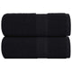 Vidaxl washandjes frogn 2 st 30x30 cm 360 g m² zwart