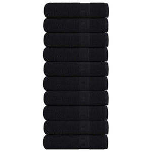 Vidaxl handdoeken frogn 10 st 50x100 cm 360 g m² zwart
