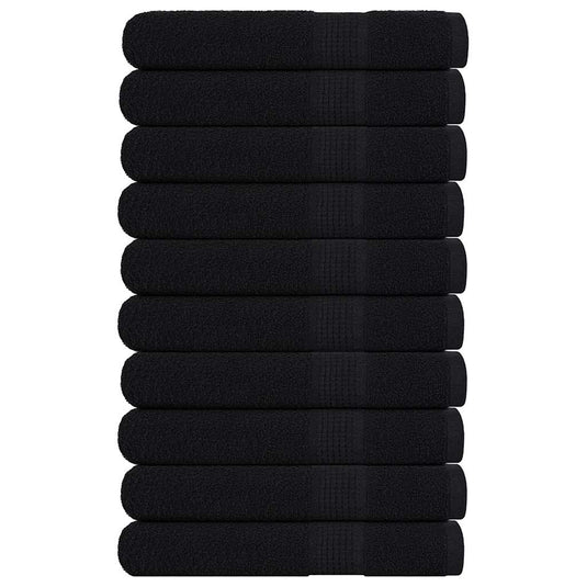 Vidaxl saunahanddoeken frogn 10 st 80x200 cm 360 g m² zwart