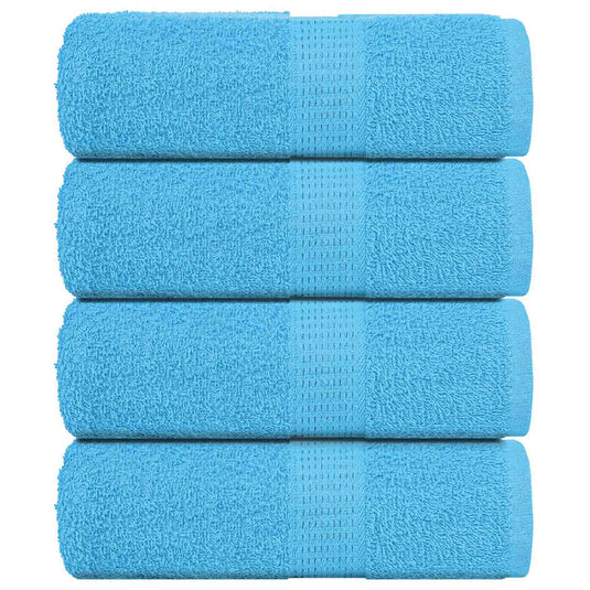 Vidaxl washandjes frogn 4 st 30x30 cm 360 g m² turquoise