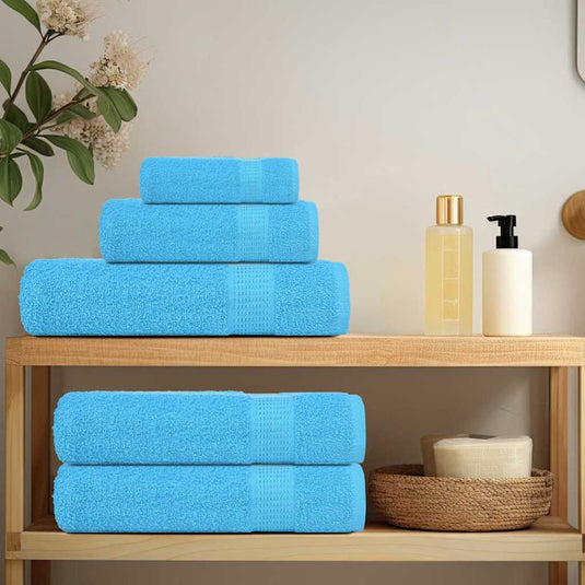 Vidaxl handdoeken frogn 2 st 50x100 cm 360 g m² turquoise