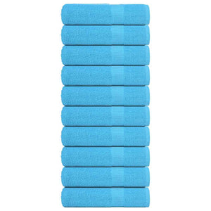 Vidaxl handdoeken frogn 10 st 50x100 cm 360 g m² turquoise