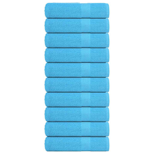 Vidaxl handdoeken frogn 10 st 50x100 cm 360 g m² turquoise