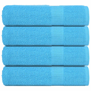 Vidaxl douchehanddoeken frogn 4 st 70x140 cm 360 g m² turquoise