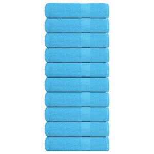 Vidaxl douchehanddoeken frogn 10 st 70x140 cm 360 g m² turquoise