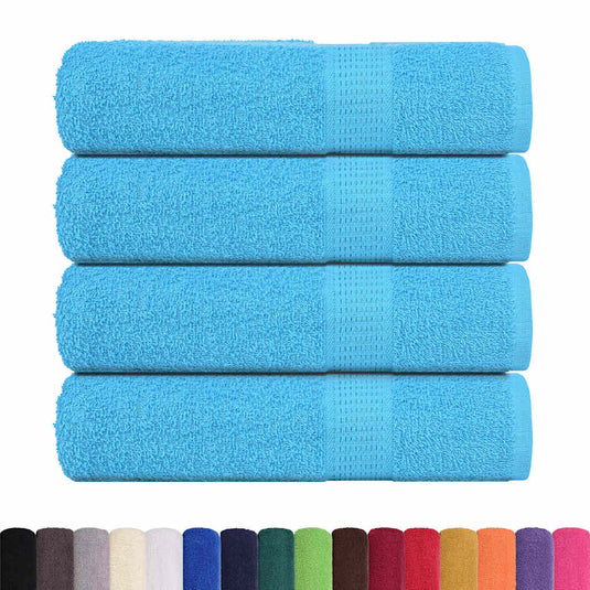 Vidaxl badhanddoeken frogn 4 st 100x150 cm 360 g m² turquoise