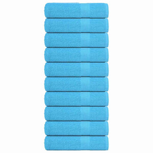 Vidaxl badhanddoeken frogn 10 st 100x150 cm 360 g m² turquoise