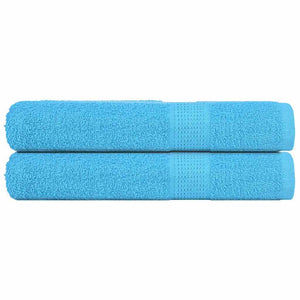 Vidaxl handdoeken frogn 2 st 100x200 cm 360 g m² turquoise