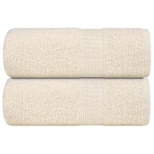Vidaxl washandjes frogn 2 st 30x30 cm 360 g m² crème