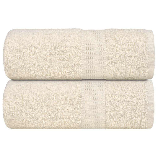 Vidaxl washandjes frogn 2 st 30x30 cm 360 g m² crème