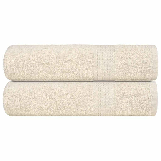 Vidaxl handdoeken frogn 2 st 50x100 cm 360 g m² crème