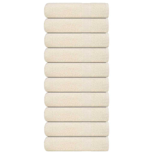 Vidaxl handdoeken frogn 10 st 50x100 cm 360 g m² crème