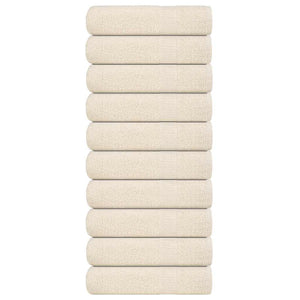 Vidaxl douchehanddoeken frogn 10 st 70x140 cm 360 g m² crème