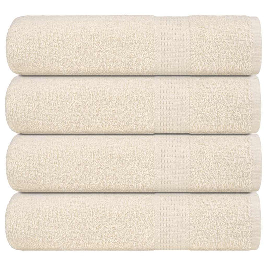 Vidaxl badhanddoeken frogn 4 st 100x150 cm 360 g m² crème