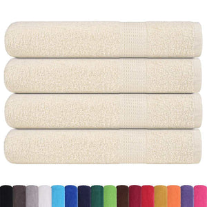 Vidaxl handdoeken frogn 4 st 100x200 cm 360 g m² crème