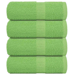 Vidaxl washandjes frogn 4 st 30x30 cm 360 g m² appelgroen