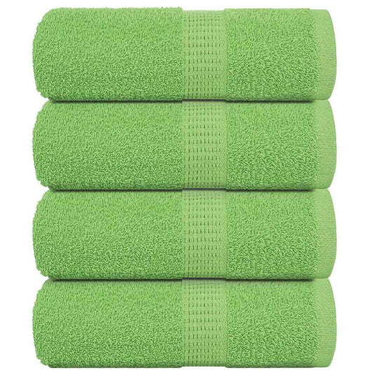 Vidaxl washandjes frogn 4 st 30x30 cm 360 g m² appelgroen