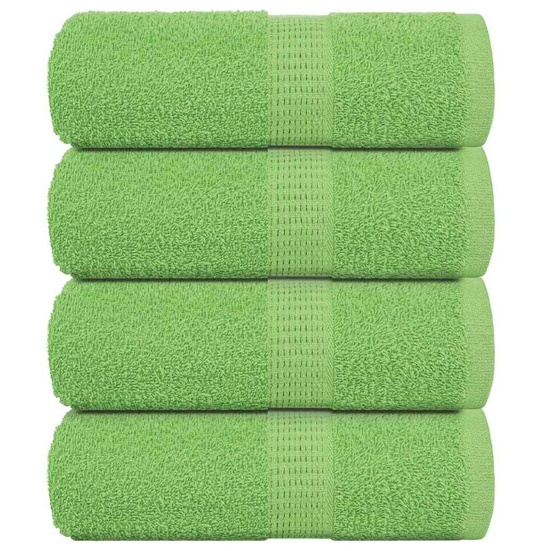 Afbeelding laden in galerijviewer, Vidaxl washandjes frogn 4 st 30x30 cm 360 g m² appelgroen

