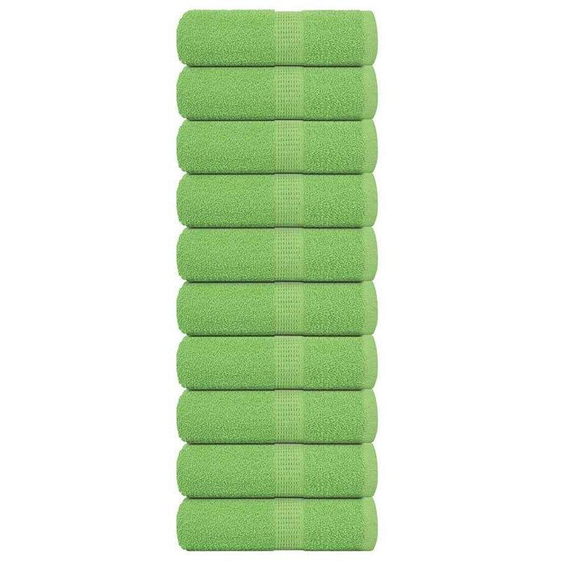 Afbeelding laden in galerijviewer, Vidaxl gastendoekjes frogn 10 st 30x50 cm 360 g m² appelgroen
