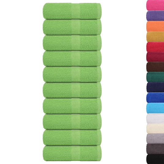 Vidaxl gastendoekjes frogn 10 st 30x50 cm 360 g m² appelgroen