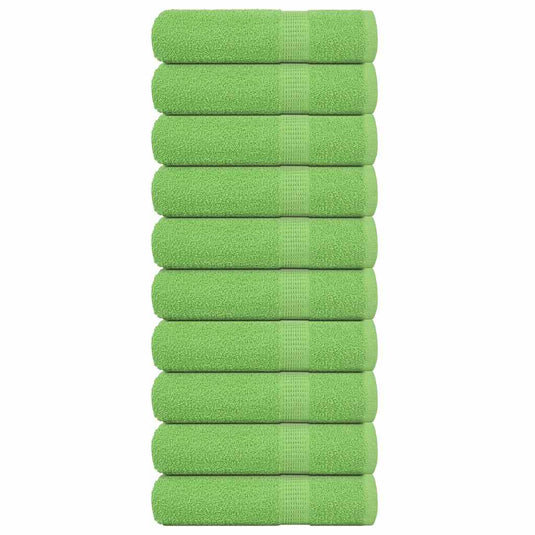 Vidaxl handdoeken frogn 10 st 50x100 cm 360 g m² appelgroen