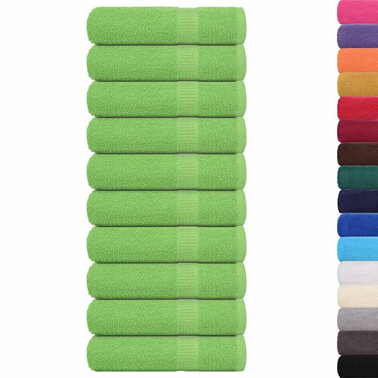 Vidaxl handdoeken frogn 10 st 50x100 cm 360 g m² appelgroen