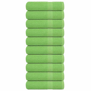 Vidaxl douchehanddoeken frogn 10 st 70x140 cm 360 g m² appelgroen