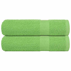 Vidaxl badhanddoeken frogn 2 st 100x150 cm 360 g m² appelgroen