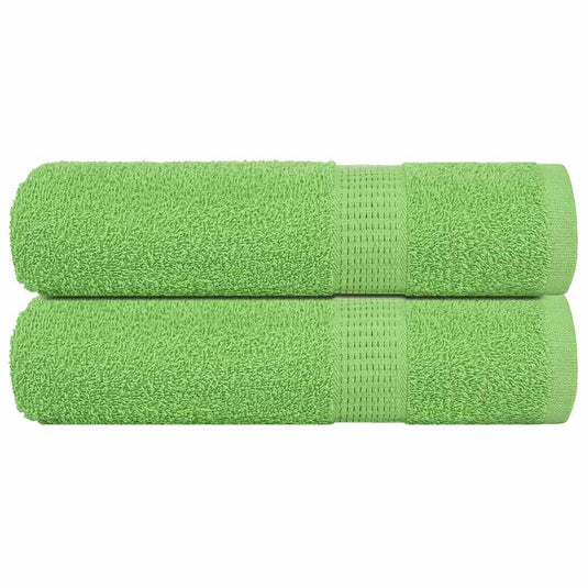 Vidaxl badhanddoeken frogn 2 st 100x150 cm 360 g m² appelgroen