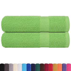 Vidaxl badhanddoeken frogn 2 st 100x150 cm 360 g m² appelgroen