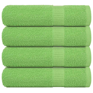 Vidaxl badhanddoeken frogn 4 st 100x150 cm 360 g m² appelgroen