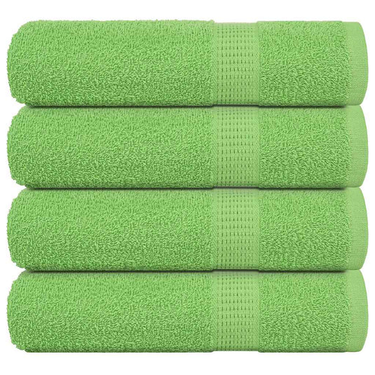 Vidaxl badhanddoeken frogn 4 st 100x150 cm 360 g m² appelgroen