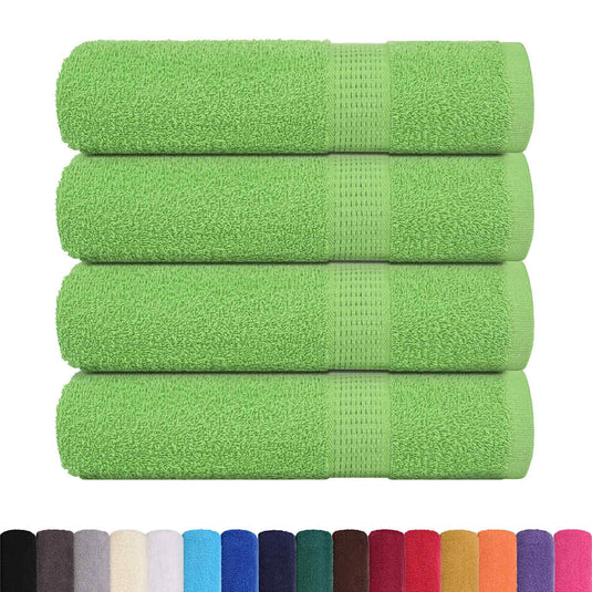 Vidaxl badhanddoeken frogn 4 st 100x150 cm 360 g m² appelgroen