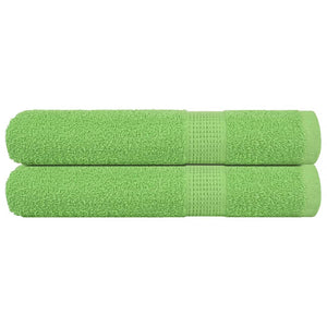 Vidaxl saunahanddoeken frogn 2 st 80x200 cm 360 g m² appelgroen