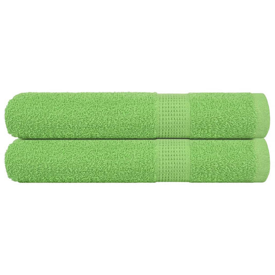 Vidaxl saunahanddoeken frogn 2 st 80x200 cm 360 g m² appelgroen