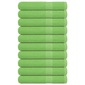 Vidaxl saunahanddoeken frogn 10 st 80x200 cm 360 g m² appelgroen
