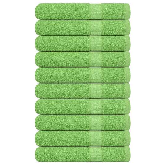 Vidaxl saunahanddoeken frogn 10 st 80x200 cm 360 g m² appelgroen
