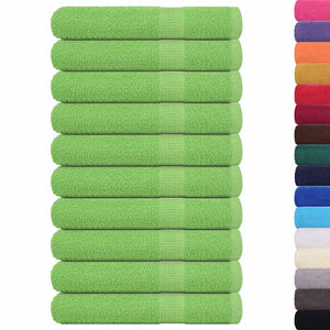 Vidaxl handdoeken frogn 10 st 100x200 cm 360 g m² appelgroen
