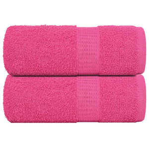 Vidaxl washandjes frogn 2 st 30x30 cm 360 g m² roze