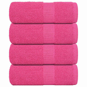 Vidaxl washandjes frogn 4 st 30x30 cm 360 g m² roze