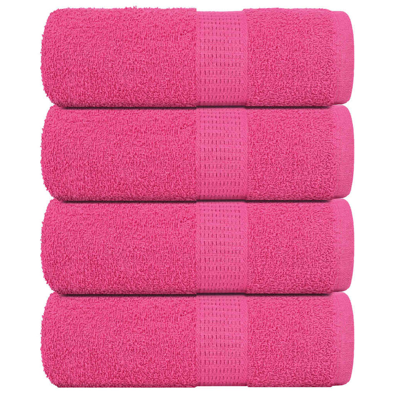 Afbeelding laden in galerijviewer, Vidaxl gastendoekjes frogn 4 st 30x50 cm 360 g m² roze

