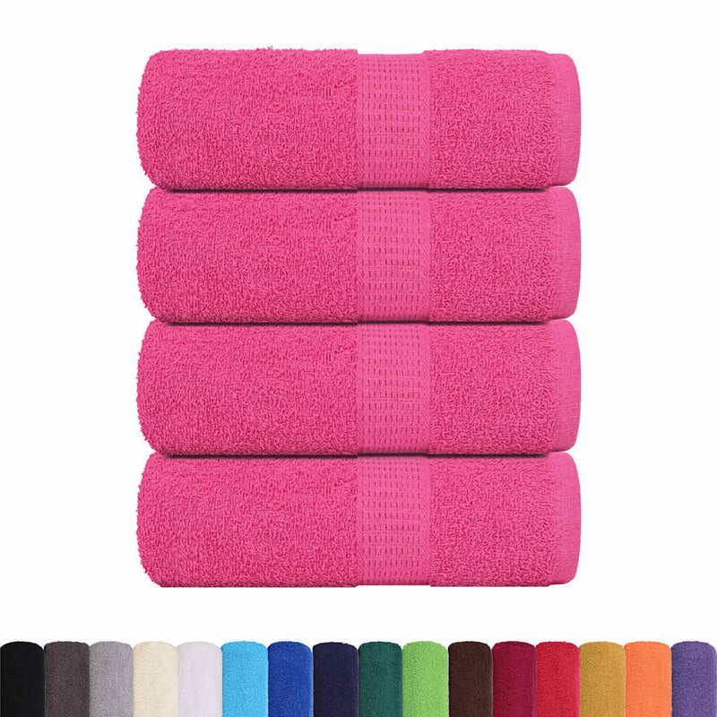 Afbeelding laden in galerijviewer, Vidaxl gastendoekjes frogn 4 st 30x50 cm 360 g m² roze
