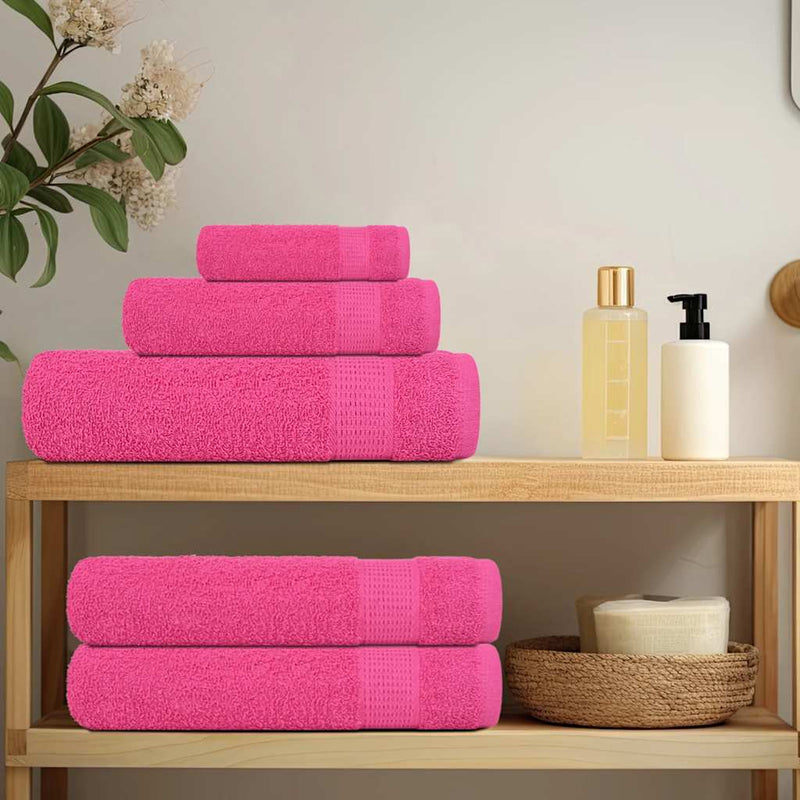 Afbeelding laden in galerijviewer, Vidaxl douchehanddoeken frogn 2 st 70x140 cm 360 g m² roze
